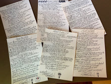 Load image into Gallery viewer, Scott Ian Custom Hand Written Lyrics.