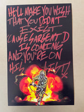 Load image into Gallery viewer, Scott Ian Custom Hand Written Lyrics ART SERIES
